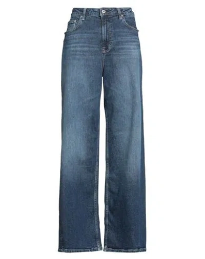 Ag Jeans Woman Jeans Blue Size 32 Cotton, Recycled Cotton, Elastane In Blue