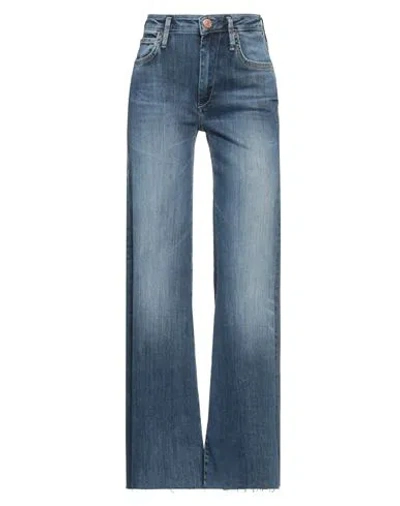 True Religion Woman Jeans Blue Size 32 Cotton, Lyocell, Polyester, Elastane In Blue
