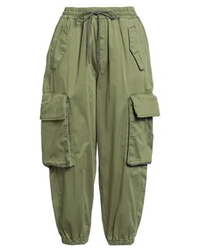 Ag Jeans Woman Pants Military Green Size 30 Cotton, Elastane In Green