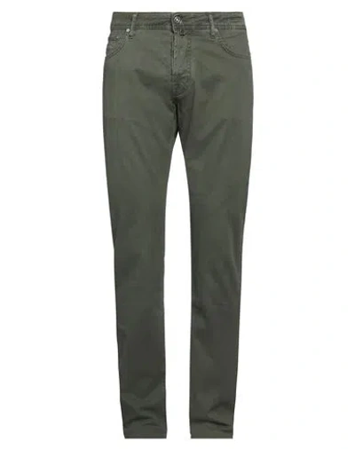 Jacob Cohёn Man Pants Dark Green Size 33 Modal, Cotton, Elastane, Polyester In Green