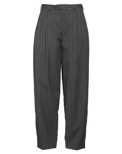 Marni Woman Pants Charcoal Size 12 Polyester, Virgin Wool, Elastane In Black