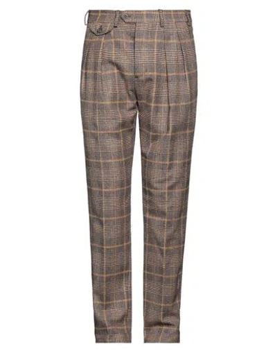 Lardini Man Pants Black Size 34 Cotton, Wool, Nylon, Acrylic, Polyester In Brown