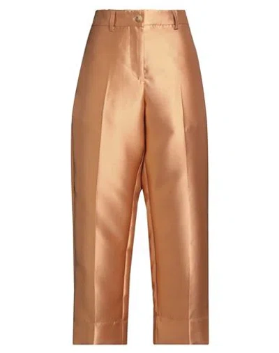 Laboratorio Woman Pants Apricot Size 6 Polyester In Brown