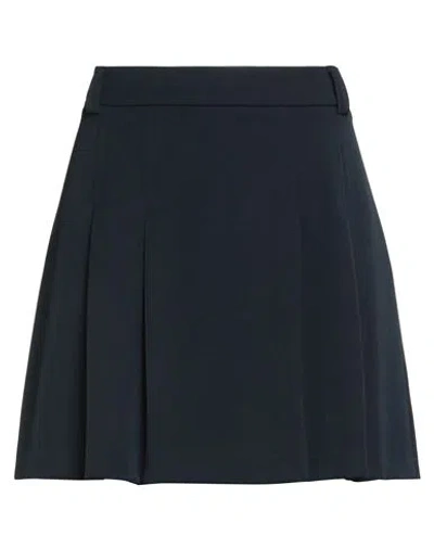 Kartika Woman Mini Skirt Midnight Blue Size 8 Polyester, Viscose, Elastane