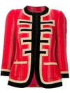 GIVENCHY GIVENCHY LUREX TWEED JACKET - RED,16I303906011732147