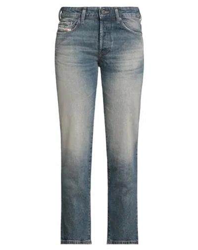 Diesel Woman Jeans Blue Size 29w-30l Cotton, Elastane In Gray