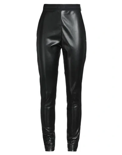 Msgm Woman Pants Black Size 8 Polyester In Black