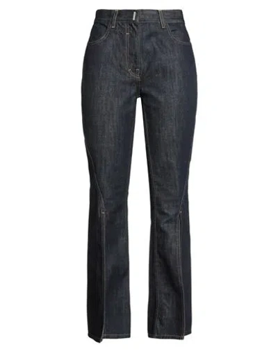 Givenchy Woman Jeans Blue Size 29 Cotton In Black
