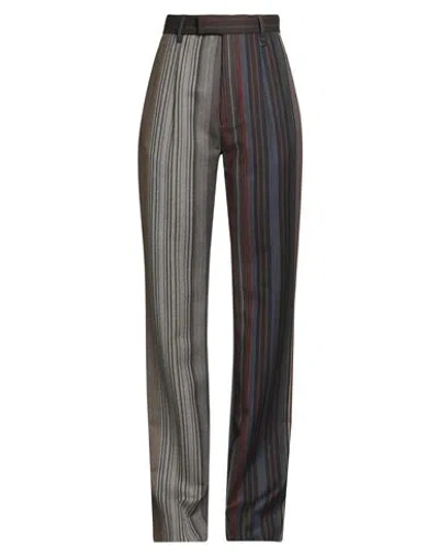 Vivienne Westwood Woman Pants Chocolate Brown Size 8 Virgin Wool In Black
