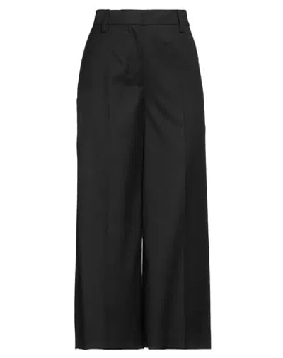 8pm Woman Pants Black Size M Polyester, Viscose, Elastane In Black