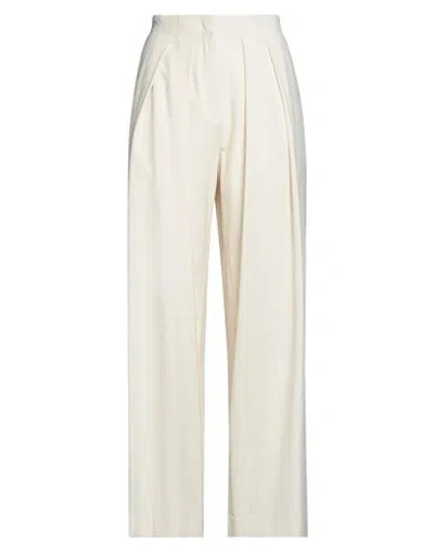Maje Woman Pants Bronze Size 10 Viscose, Polyester, Elastane, Cotton In Neutral