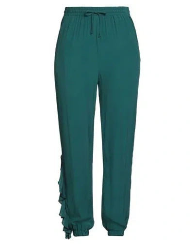 Ice Play Woman Pants Dark Green Size 4 Viscose