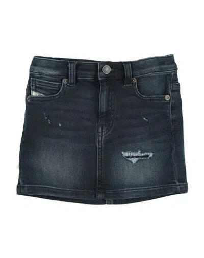 Diesel Toddler Girl Denim Skirt Blue Size 6 Cotton, Polyester, Elastane In Blue