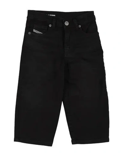 Diesel Toddler Girl Pants Black Size 6 Cotton, Elastane In Black