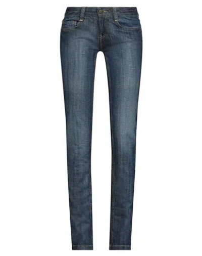 Frankie Morello Woman Jeans Blue Size 25 Cotton In Blue