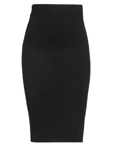Hinnominate Woman Midi Skirt Black Size M Viscose, Polyester, Polyamide In Black