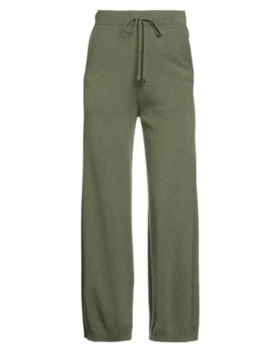 Purotatto Woman Pants Military Green Size 2 Cashmere In Green