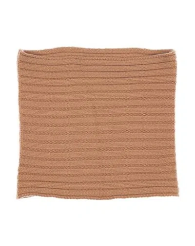Anneclaire Woman Scarf Camel Size - Wool, Cashmere In Brown