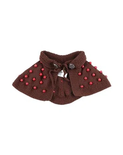 Chopova Lowena Woman Scarf Chocolate Brown Size - Cotton In Brown