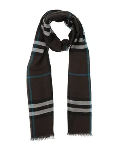 Burberry Prorsum Woman Scarf Dark Brown Size - Wool