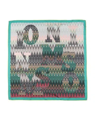 Missoni Woman Scarf Green Size - Silk In Green