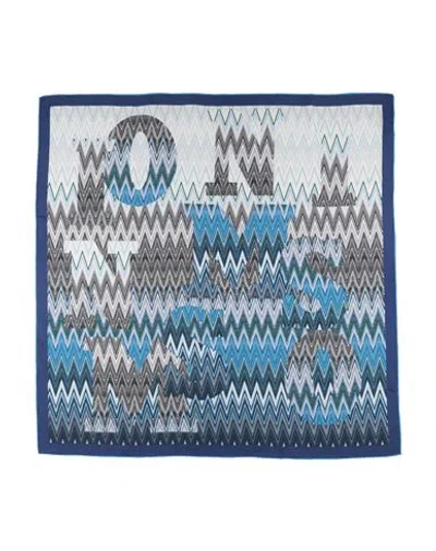 Missoni Woman Scarf Midnight Blue Size - Silk In Blue