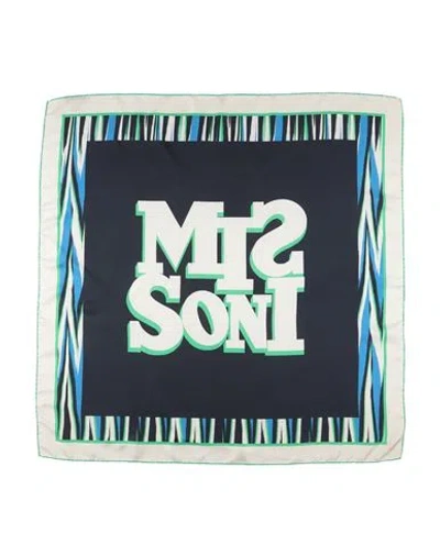Missoni Woman Scarf Midnight Blue Size - Silk In Blue