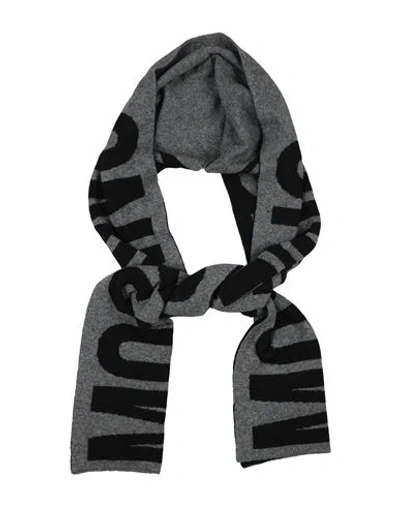 Moschino Woman Scarf Lead Size - Viscose, Polyamide, Wool, Cashmere