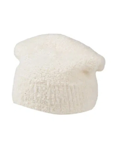 Majestic Filatures Woman Hat Cream Size Onesize Alpaca Wool, Recycled Polyacrylic, Polyamide In White