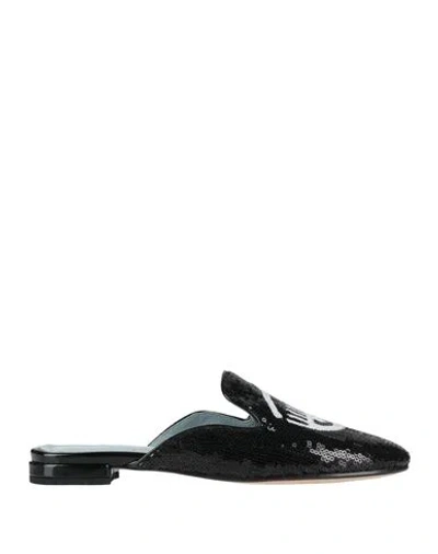 Chiara Ferragni Woman Mules & Clogs Black Size 7 Textile Fibers