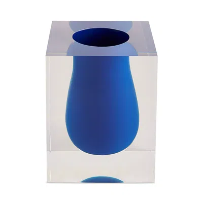 Jonathan Adler Jonathan Alder Bel Air Scoop Vase In Blue