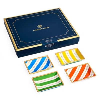 Jonathan Adler Portofino Petite Tray Set In Multi
