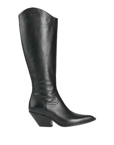 Pao Piano Zero Woman Boot Black Size 6 Calfskin