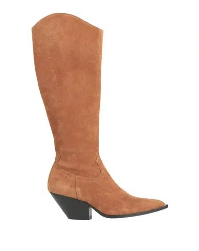 Pao Piano Zero Woman Boot Camel Size 8 Leather