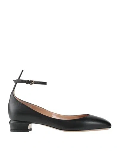 Valentino Garavani Woman Ballet Flats Black Size 8 Soft Leather In Black