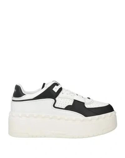 Valentino Garavani Woman Sneakers White Size 8 Leather