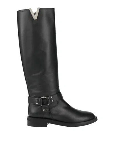 Via Roma 15 Woman Boot Black Size 8 Leather