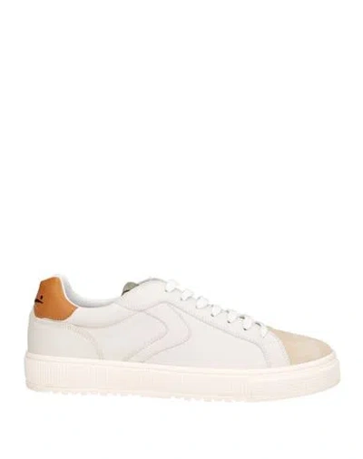 Voile Blanche Man Sneakers Ivory Size 12 Leather