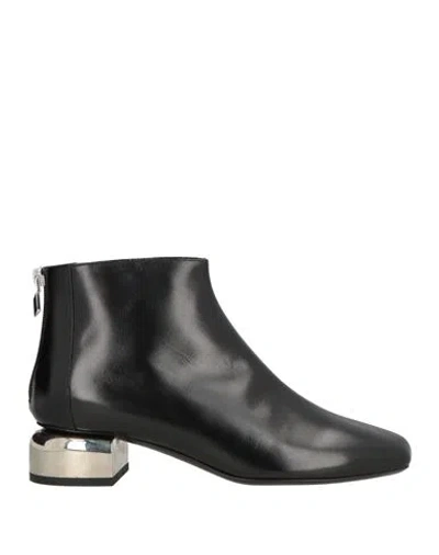 Pierre Hardy Woman Ankle Boots Black Size 7.5 Leather In Black