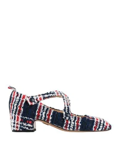 Thom Browne Woman Pumps Navy Size 8 Textile Fibers