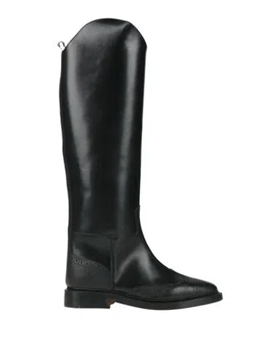 Thom Browne Woman Boot Black Size 8 Calfskin