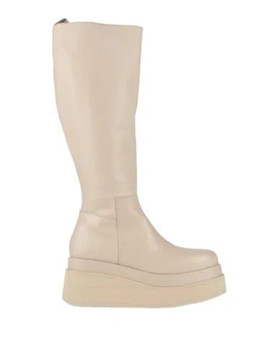 Marcelo Burlon County Of Milan Marcelo Burlon Woman Boot Beige Size 8 Leather