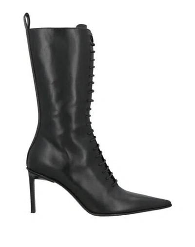 Ann Demeulemeester Woman Ankle Boots Black Size 7 Leather