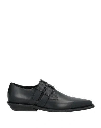 Ann Demeulemeester Man Loafers Black Size 8.5 Leather In Black