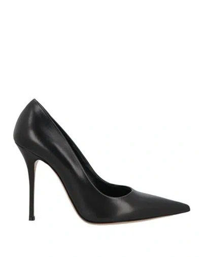 Casadei Woman Pumps Black Size 8 Leather