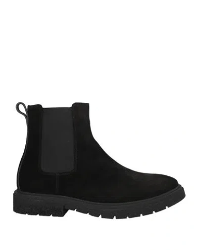 Fabi Man Ankle Boots Black Size 9 Leather
