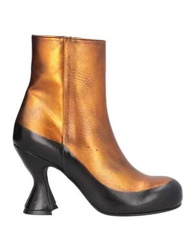 Ras Woman Ankle Boots Copper Size 7 Leather
