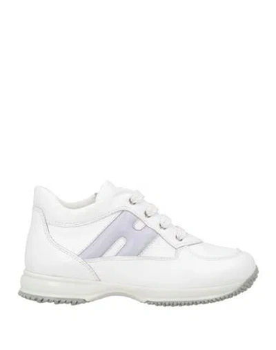 Hogan Junior Toddler Girl Sneakers White Size 10c Leather In White