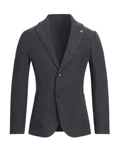 Outfit Out/fit Man Blazer Navy Size 36 Polyester, Elastane In Blue