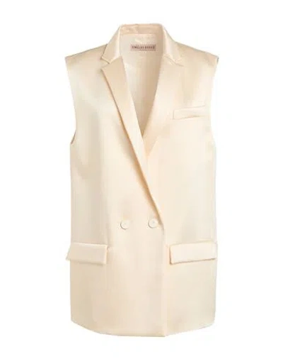Pucci Woman Tailored Vest Off White Size 12 Acetate, Viscose In Neutral